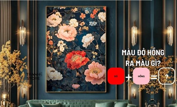 Ứng dụng sắc thái màu vàng và hồng pha trộn trong thiết kế nghệ thuật